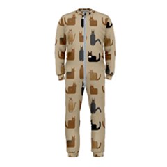 Cat Pattern Texture Animal Onepiece Jumpsuit (kids)