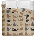 Cat Pattern Texture Animal Duvet Cover Double Side (King Size) View2