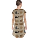 Cat Pattern Texture Animal Cap Sleeve Nightdress View2