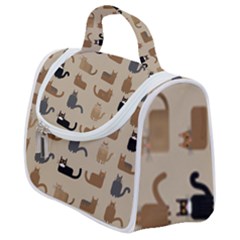 Cat Pattern Texture Animal Satchel Handbag