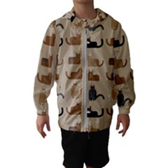 Cat Pattern Texture Animal Kids  Hooded Windbreaker