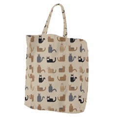 Cat Pattern Texture Animal Giant Grocery Tote