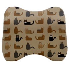 Cat Pattern Texture Animal Velour Head Support Cushion