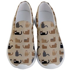 Cat Pattern Texture Animal Men s Lightweight Slip Ons