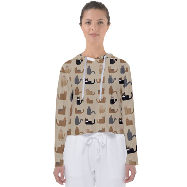 Cat Pattern Texture Animal Women s Slouchy Sweat