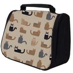 Cat Pattern Texture Animal Full Print Travel Pouch (big)