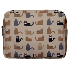 Cat Pattern Texture Animal Make Up Pouch (large)