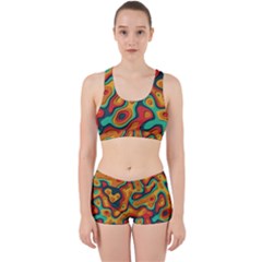 Paper Cut Abstract Pattern Work It Out Gym Set