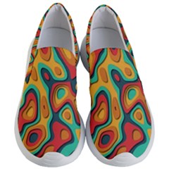 Paper Cut Abstract Pattern Women s Lightweight Slip Ons by Maspions