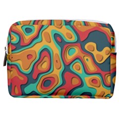 Paper Cut Abstract Pattern Make Up Pouch (medium)