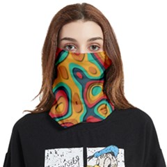 Paper Cut Abstract Pattern Face Covering Bandana (two Sides)