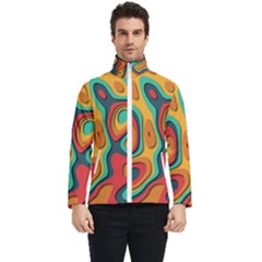 Paper Cut Abstract Pattern Men s Bomber Jacket