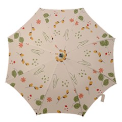 Spring Art Floral Pattern Design Hook Handle Umbrellas (small)