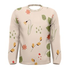 Spring Art Floral Pattern Design Men s Long Sleeve T-shirt