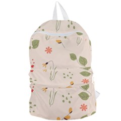 Spring Art Floral Pattern Design Foldable Lightweight Backpack