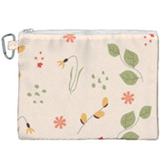 Spring Art Floral Pattern Design Canvas Cosmetic Bag (xxl)