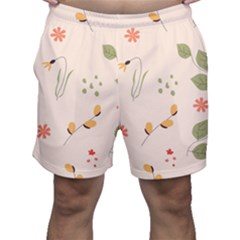 Spring Art Floral Pattern Design Men s Shorts