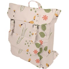 Spring Art Floral Pattern Design Buckle Up Backpack by Maspions