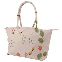 Spring Art Floral Pattern Design Canvas Shoulder Bag