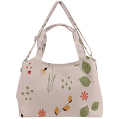 Spring Art Floral Pattern Design Double Compartment Shoulder Bag