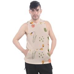 Spring Art Floral Pattern Design Men s Sleeveless Hoodie by Maspions