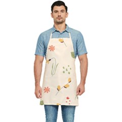 Spring Art Floral Pattern Design Kitchen Apron