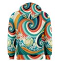 Waves Ocean Sea Abstract Whimsical Men s Core Hoodie View2