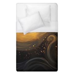 Abstract Gold Wave Background Duvet Cover (single Size)