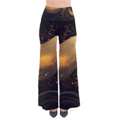 Abstract Gold Wave Background So Vintage Palazzo Pants