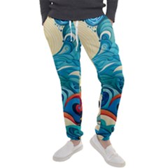 Waves Wave Ocean Sea Abstract Whimsical Men s Jogger Sweatpants