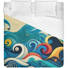 Waves Wave Ocean Sea Abstract Whimsical Duvet Cover (king Size)