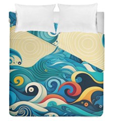 Waves Wave Ocean Sea Abstract Whimsical Duvet Cover Double Side (queen Size)