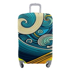 Waves Ocean Sea Abstract Whimsical Art Luggage Cover (small)