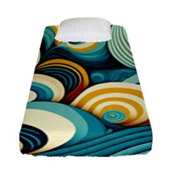 Wave Waves Ocean Sea Abstract Whimsical Fitted Sheet (single Size)