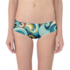 Wave Waves Ocean Sea Abstract Whimsical Classic Bikini Bottoms