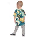 Wave Waves Ocean Sea Abstract Whimsical Kids  Raglan T-Shirt View2