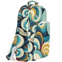 Wave Waves Ocean Sea Abstract Whimsical Double Compartment Backpack View2