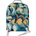 Wave Waves Ocean Sea Abstract Whimsical Double Compartment Backpack View3