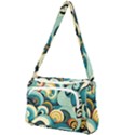 Wave Waves Ocean Sea Abstract Whimsical Front Pocket Crossbody Bag View1