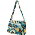 Wave Waves Ocean Sea Abstract Whimsical Front Pocket Crossbody Bag View2