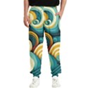 Wave Waves Ocean Sea Abstract Whimsical Men s Elastic Waist Pants View1