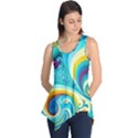 Abstract Waves Ocean Sea Whimsical Sleeveless Tunic View1