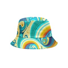 Abstract Waves Ocean Sea Whimsical Bucket Hat (kids)