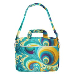 Abstract Waves Ocean Sea Whimsical Macbook Pro 15  Shoulder Laptop Bag