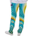 Abstract Waves Ocean Sea Whimsical Women s Casual Pants View2