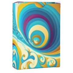 Abstract Waves Ocean Sea Whimsical Playing Cards Single Design (rectangle) With Custom Box