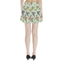 Berries Flowers Pattern Print Pleated Mini Skirt View2