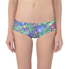 Sktechy Style Guitar Drawing Motif Colorful Random Pattern Wb Classic Bikini Bottoms by dflcprintsclothing