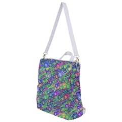 Sktechy Style Guitar Drawing Motif Colorful Random Pattern Wb Crossbody Backpack by dflcprintsclothing