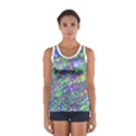 Sktechy Style Guitar Drawing Motif Colorful Random Pattern Wb Sport Tank Top  View1